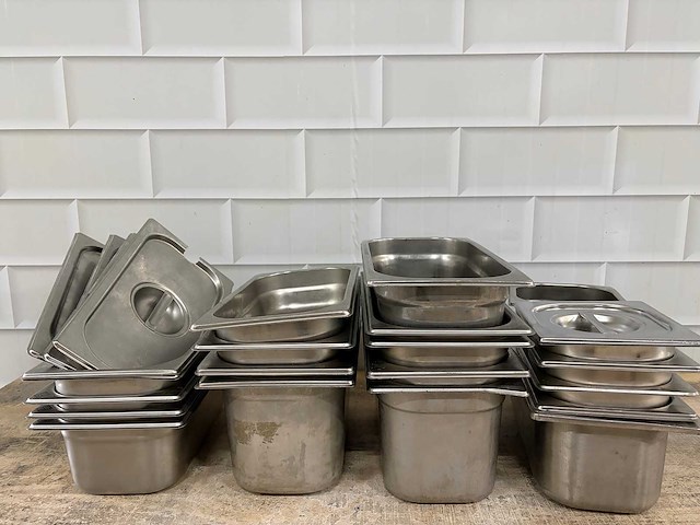 Rvs - gastronormbak (20x) - afbeelding 1 van  3