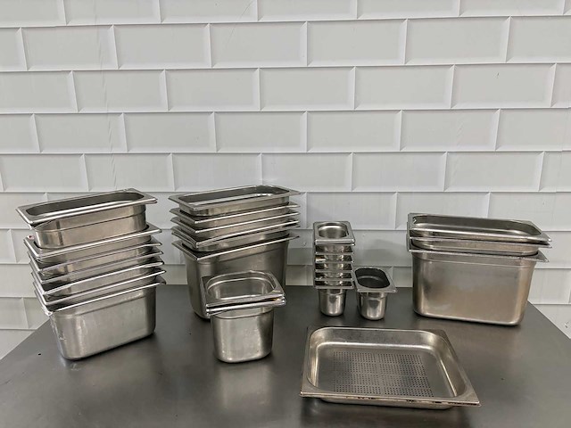 Rvs - gastronormbak (30x) - afbeelding 1 van  4