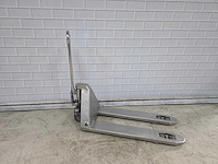Rvs - hydraulische palletwagen - afbeelding 1 van  6