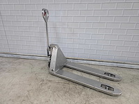 Rvs - hydraulische palletwagen - afbeelding 2 van  6