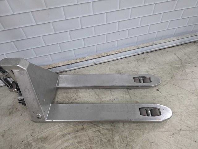Rvs - hydraulische palletwagen - afbeelding 3 van  6