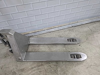 Rvs - hydraulische palletwagen - afbeelding 3 van  6