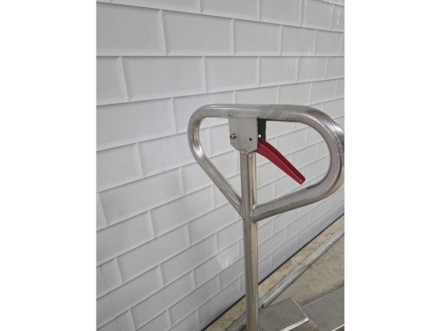 Rvs - hydraulische palletwagen - afbeelding 5 van  6