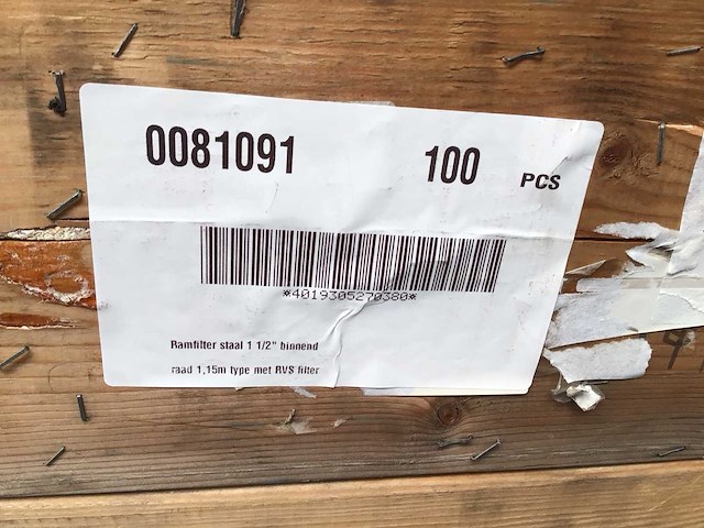 Rvs 1/2 binnen draad ramfilter (25x) - afbeelding 4 van  4