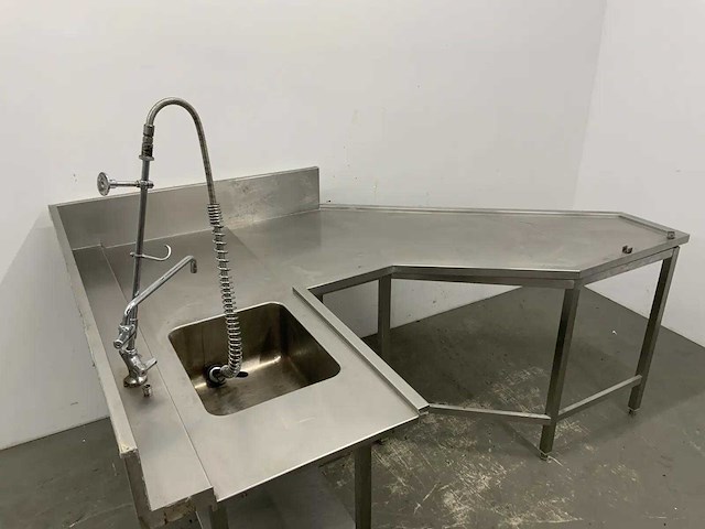 Rvs aanvoertafel - afbeelding 3 van  9