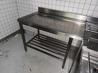 Rvs aanvoertafel - afbeelding 1 van  4