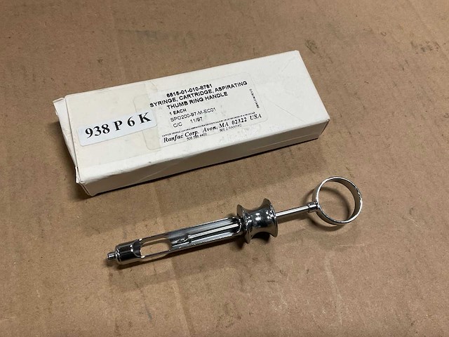 Rvs aanzuigspuit (2x) - afbeelding 1 van  2