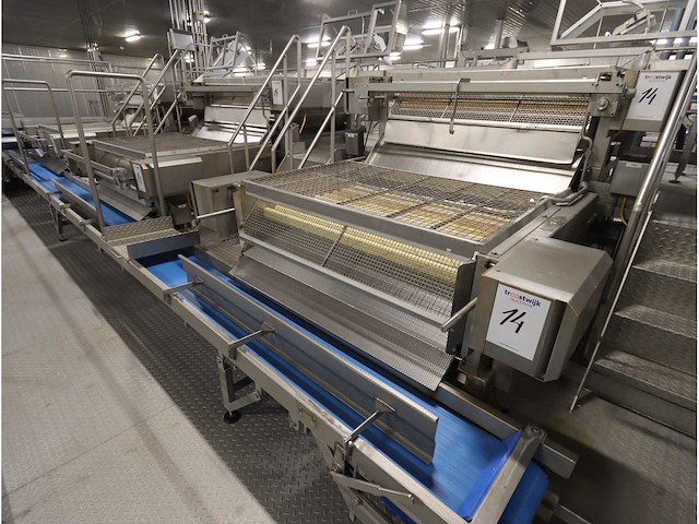 Rvs aardappelsorteer inrichting - afbeelding 2 van  7