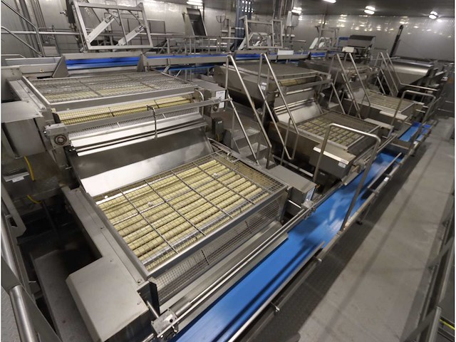 Rvs aardappelsorteer inrichting - afbeelding 1 van  6