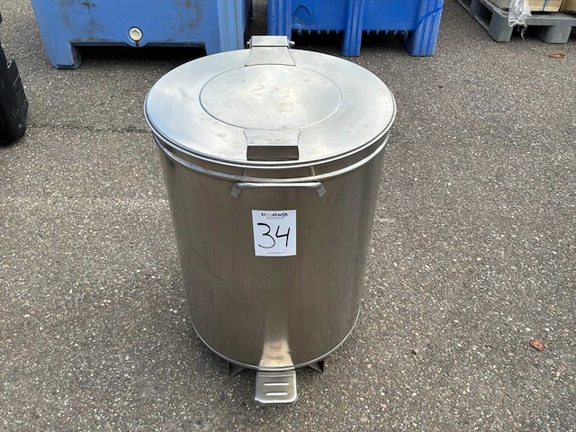 Rvs afvalbak - afbeelding 2 van  3