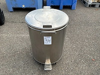Rvs afvalbak - afbeelding 2 van  3