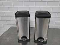 Rvs afvalemmer (2x) - afbeelding 1 van  4