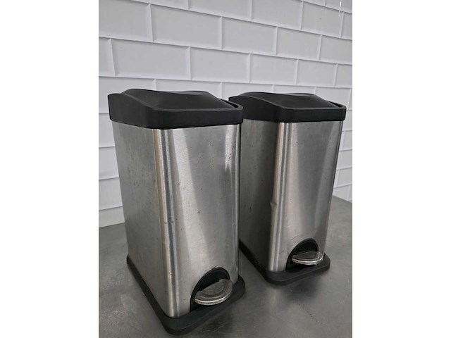 Rvs afvalemmer (2x) - afbeelding 4 van  4
