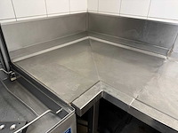 Rvs afvoertafel met debrasseermeubel - afbeelding 3 van  11