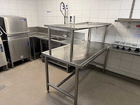 Rvs afvoertafel met debrasseermeubel - afbeelding 4 van  11