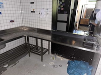 Rvs afvoertafel met spoelbak - afbeelding 4 van  6