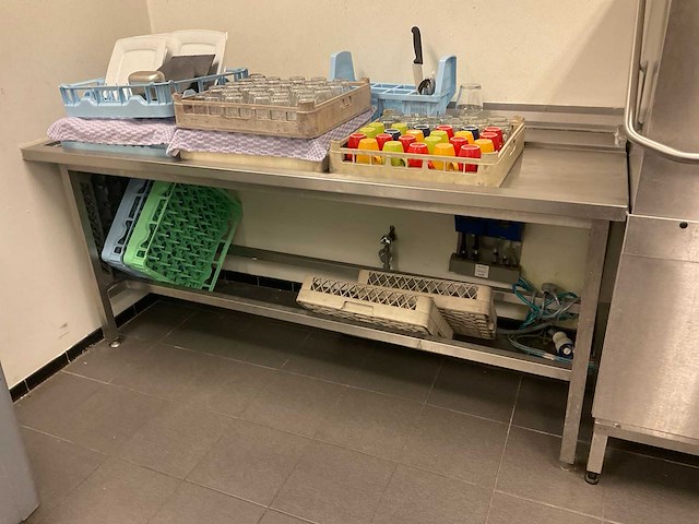 Rvs afvoertafel - afbeelding 1 van  2