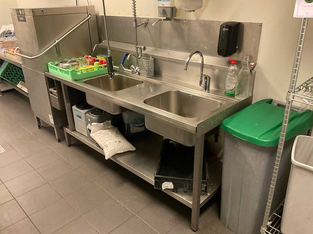 Rvs afvoertafel - afbeelding 1 van  3