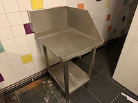 Rvs afvoertafel - afbeelding 1 van  3