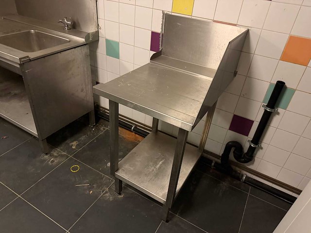 Rvs afvoertafel - afbeelding 1 van  1