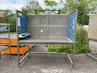 Rvs afzuig-/spoelwerkbank - afbeelding 1 van  5