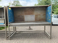 Rvs afzuig-/spoelwerkbank - afbeelding 1 van  4