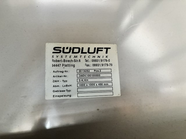 Rvs afzuigkap / condenskap, südluft systeemtechniek, e-k/kh - afbeelding 3 van  3