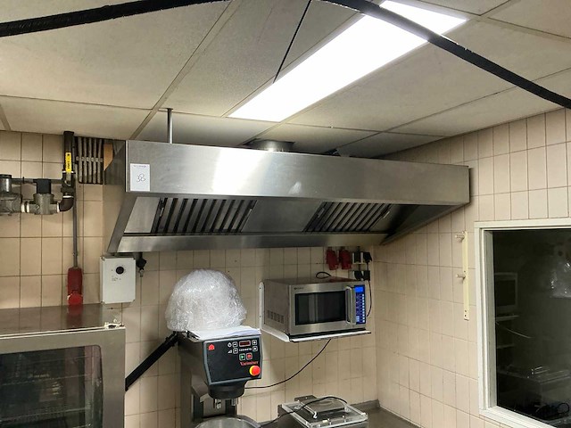 Rvs afzuigkap met motor - afbeelding 1 van  6
