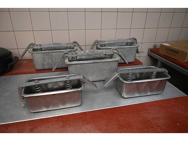 Rvs / aluminium hamklem (5x) - afbeelding 1 van  2