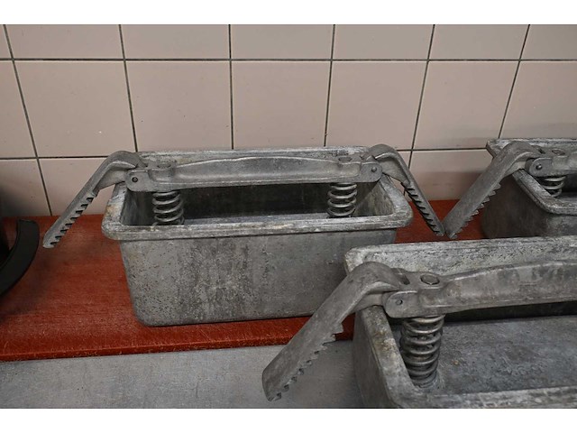 Rvs / aluminium hamklem (5x) - afbeelding 2 van  2