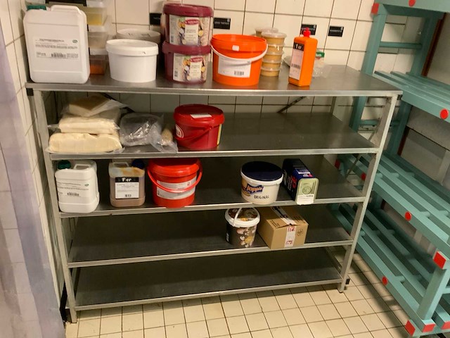 Rvs / aluminium legbordstelling - afbeelding 1 van  2