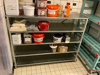 Rvs / aluminium legbordstelling - afbeelding 2 van  2