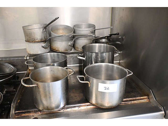 Rvs / aluminium pan (13x) - afbeelding 1 van  6