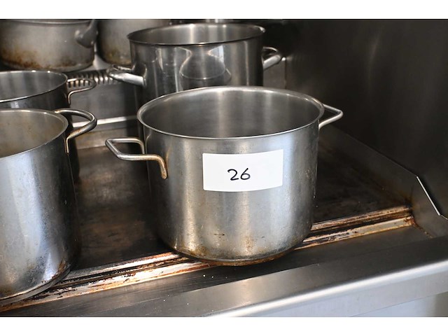 Rvs / aluminium pan (13x) - afbeelding 2 van  6
