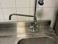 Rvs anvoertafel met spoelkraan - afbeelding 3 van  4