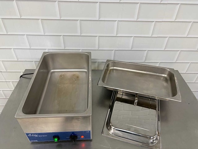 Rvs au-bain-marie met binnenbak en deksel - afbeelding 2 van  4