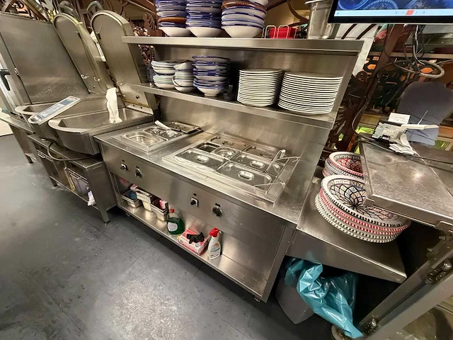 Rvs bain-marie meubel - afbeelding 1 van  7