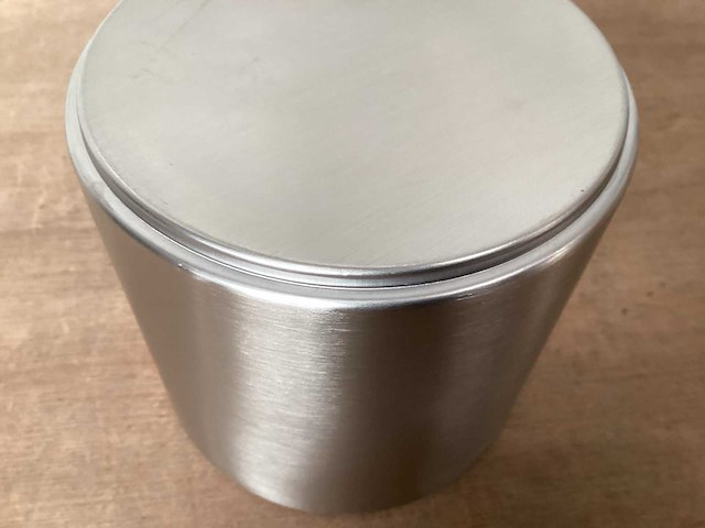 Rvs bakje rond 13 cm x 12 cm hoog (132x) - afbeelding 2 van  2