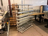 Rvs bakkerij wagen / kar - afbeelding 1 van  2