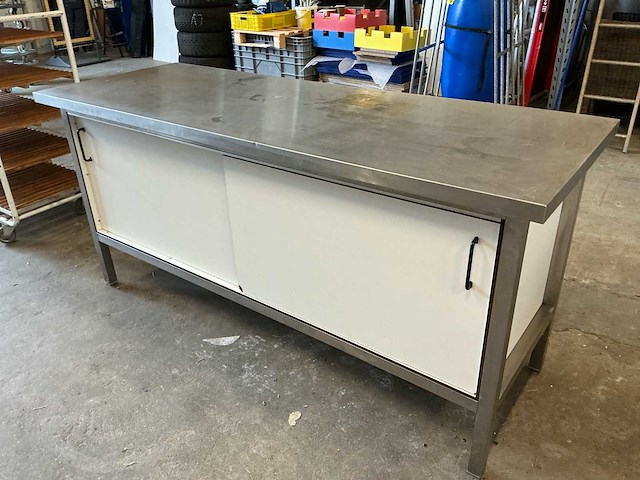 Rvs bakkerij werkbank - afbeelding 1 van  8