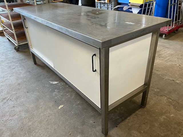 Rvs bakkerij werkbank - afbeelding 7 van  8