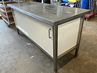 Rvs bakkerij werkbank - afbeelding 7 van  8
