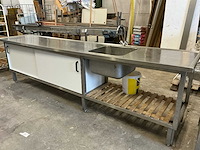 Rvs bakkerij werkbank - afbeelding 1 van  9
