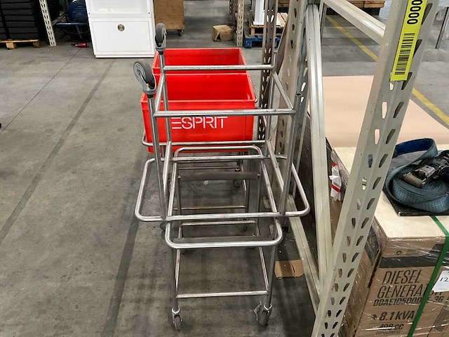 Rvs baktrolleys (4x) - afbeelding 2 van  4