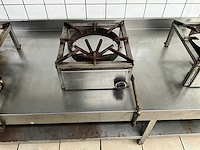 Rvs bakwand met wokbranders - afbeelding 3 van  5