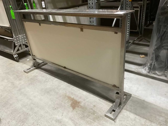 Rvs bar / uitgiftebalie met transportwagen (16x) - afbeelding 1 van  2