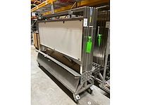 Rvs bar / uitgiftebalie met transportwagen (16x) - afbeelding 2 van  2