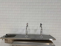 Rvs barblad met spoelbak en 2 bierkranen - afbeelding 5 van  6