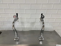 Rvs barblad met spoelbak en 2 bierkranen - afbeelding 6 van  6