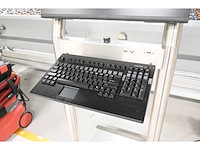 Rvs bedieningszuil met 24” dell- p2422h monitor en toetsenbord - afbeelding 3 van  6